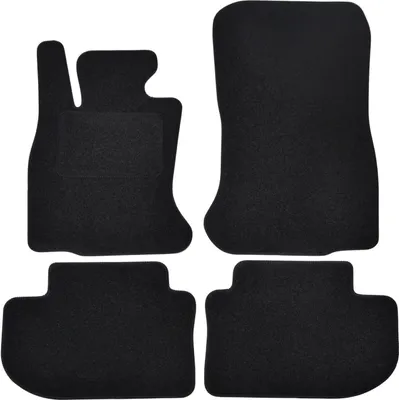 Image de Tapis De Sol Noir Velours Pour BMW 6 Series F06 2012-2018, Ajustement précis, Base Antidérapante, Renforcée dans la Zone de la Pédale