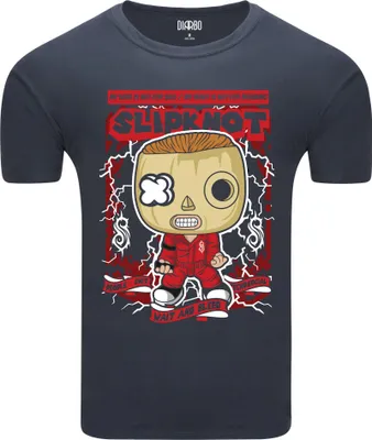 Produktbild von Diarbo Herren T-Shirt mit Musikliebhaber Druck Slipknot Musikplakat Dunkelgrau Gr.XL