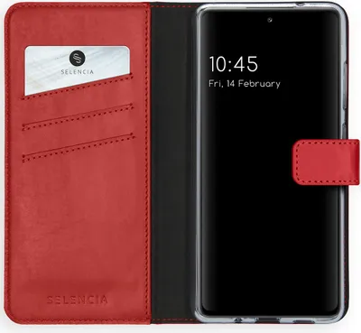 Obrázek produktu pro Selencia kožené pouzdro Samsung Galaxy S20 FE - červené
