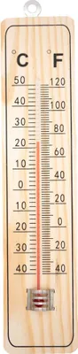 Produktbild von 2x Thermometer Innenthermometer Außenthermometer Garten Analog Innen Außen Holz
