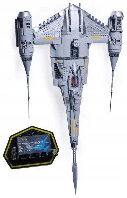 Image de Support mural noir pour LEGO® 75442 Star Wars – N-1 Starfighter