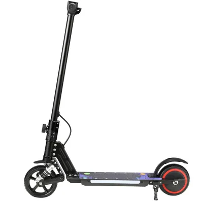 Produktbild von Elektroscooter Kinder 130 Motor 14Km/h Elektroroller LCD-Display E Scooter Für Kinder Und Jugendliche Bis 70kg Klappbar E Roller- Schwarz