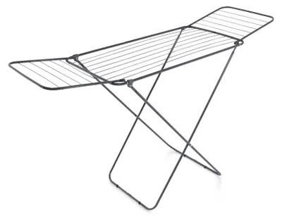 Productafbeelding van Evila Originals, hoogwaardige droogrek van 100% staal, zwart, 55 x 180 cm