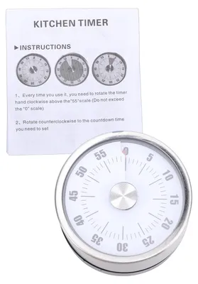 Image de Minuteur de cuisine magnétique, mécanique, avec alarme sonore, idéal pour la cuisine, la pâtisserie, l'apprentissage