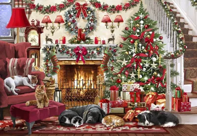 Image de Bluebird Puzzle Puzzlemotiv Cosy Fireplace - 1000 Teile - Puzzle d'hiver