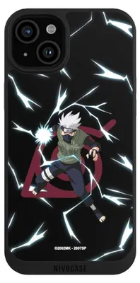 Produktbild von NIVOCASE Handyhülle für Apple iPhone 15 Plus Hülle NIVOpure Case Schwarz Naruto Shippuden Offizielles Lizenzprodukt Kakashi