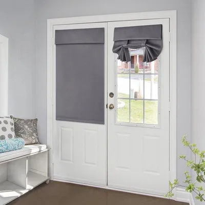 Produktbild von 66 x 102 cm - Thermische Verduisterungsgardinen für Schlafzimmer - Gardinen für Zimmer - Gardinen für Türen - Gardinen in Grau