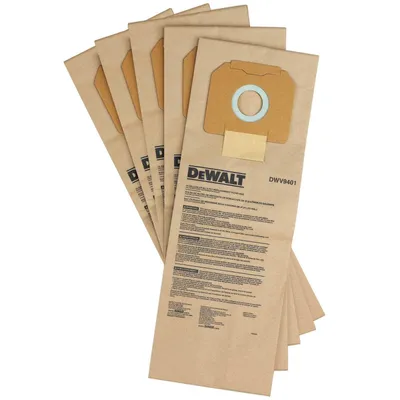 Image de DeWalt DWV9401-XJ Sac à poussière en papier (5 pièces) pour DWV902M/L