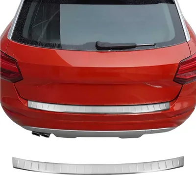 Image de Protection seuil de pare-chocs arriére pour Audi Q2 2016-2020 PRE-FL Brossé Inox