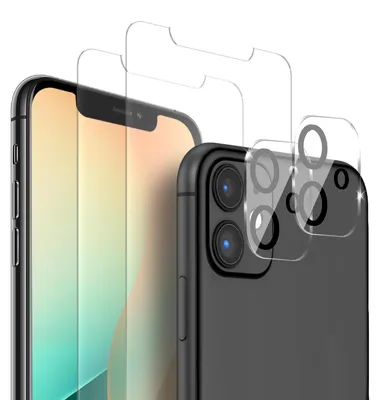 Produktbild von 2x Display + Kamera Glas für Apple iPhone 11 Displayschutz Kameraschutz Panzerfolie Displayglas Kameraglas 9H Schutzglas