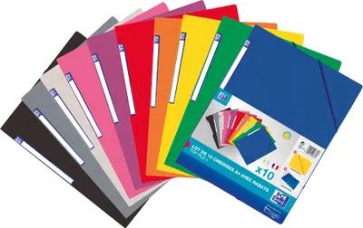 Produktbild von Oxford Eckspannermappe Top File+ Standard 10er Pack