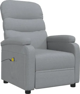 Obrázok produktu pre masážne kreslo vidaXL Light Grey Fabric