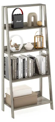 Produktbild von Furinno Leiterregal, 5-stufig, Bücherregal, Ausstellungsregal