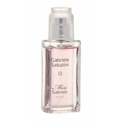 A bottle of Gabriela Sabatini Miss Gabriela Night Eau de Toilette for women.