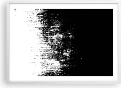 Produktbild von Gerahmtes Poster - Weißer Rahmen - Abstraktion dunkel schwarz und weiß - 70x50 cm - Wand Bild - Wanddeko - Wandbilder - Kunstposter - Wandposter - Bilderrahmen - Bilder - Kunstdruck - P2WAA70x50-4601
