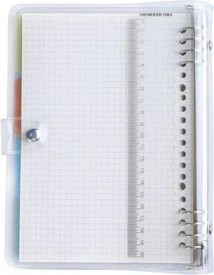 Image de Bloc-notes A5 quadrillé avec onglets, 4 cahiers