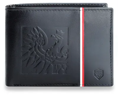 Obrázok produktu pre Pánska peňaženka STEVENS z prírodnej kože, čierna, rozmery 11,5 x 9 cm, univerzálna