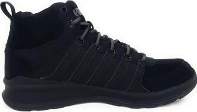 Imagen del producto de Zapatillas K-Swiss Vista Trainer Mid para hombre, modelo WNT, con cordones, diseño deportivo, color negro, ideales para uso casual