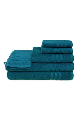 Produktbild von grace grand spa Handtuch Aktion mit Streifen-Bordüre Petrol One Size