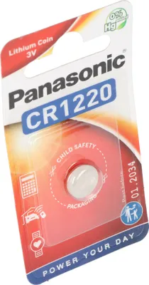 Zdjęcie produktu dla Varta CR1220 P 1-BL Panasonic, Jednorazowa bateria, CR1220, Lit, 3 V, 1 szt., 35 mAh