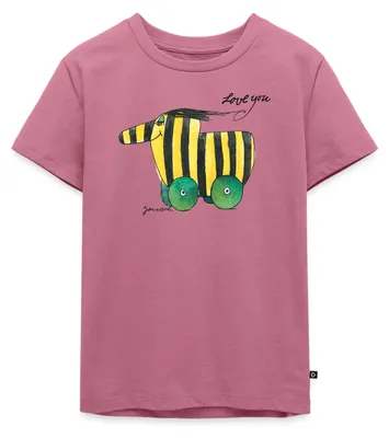 Produktbild von Spreadshirt Janosch Tigerente Love You Kinder Premium T-Shirt, 134/140 (8 Jahre), Mauve