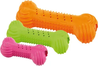 Produktbild von SwissPet Crunchy Bone orange, 18.5cm - Kauspielzeug