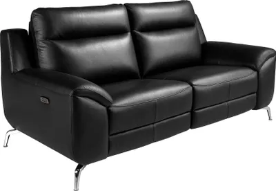 Produktbild von Angel Cerdá 2-Sitzer Relaxsofa aus schwarzem Leder 6193