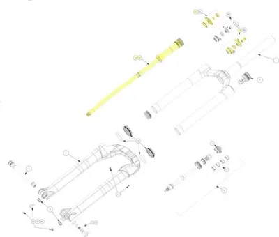 Image de Amortisseur Manitou VTT-Pro pour R8 Pro, couleur noire - contrôle précis de la suspension...