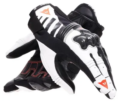 Immagine prodotto di Guanti sportivi Dainese REACTO CARBON SHORT WMN nero/bianco/rosso fluorescente taglia XS