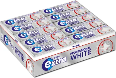 Immagine prodotto di Wrigleys Extra Professional WHITE senza zucchero 10 pastiglie 14g confezione da 30 pz