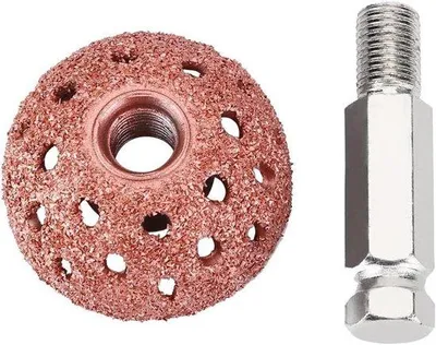 Produktbild von Schleifkopf aus Tungstenlegierung mit grober Korngröße, Pufferrad mit Anschlussstange - 38mm
