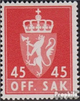 Produktbild von Briefmarken Norwegen 1969 Mi D76x postfrisch Dienstmarken