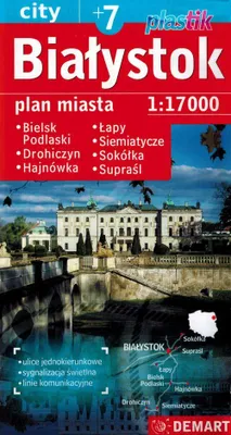 Image de Bialystok plus 6 plan de ville en plastique
