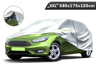 Obrázek produktu pro Potah na auto "XXL" 580x175x120 cm, 3 vrstvy, odrazky, zip na dveřích