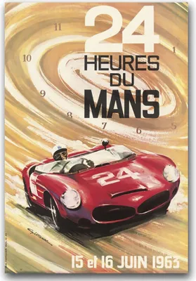 Produktbild von Poster - Canvas - Leinwand - 59,4 cm x 84,1 cm - Fotoposter - Leinwandkunst - Heured du Mans