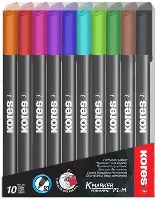 Immagine prodotto di Kores M22141 Marcatore permanente Kores "K MARKER FINE", M, confezione da 10 pz