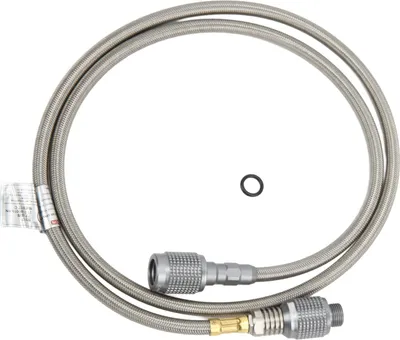 Produktbild von Gasschlauch, hohe Temperaturbeständigkeit, flexibler Propan-Adapter aus Edelstahl für Camping im Freien