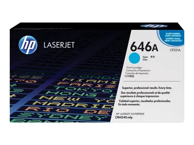 Produktbild von HP 646A Cyan Original LaserJet Tonerkartusche, 12500 Seiten, Cyan, 1 Stück(e)