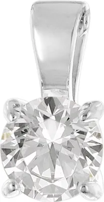 GLIZZ GL1071 Schmuck-Anhänger mit Lab Grown Diamant 0,50 Karat 333 Weißgold 1