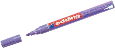 Produktbild von Edding - Ölbasierter Farbmarker 751 1-2 mm Metallic-Lila | 10 Stück
