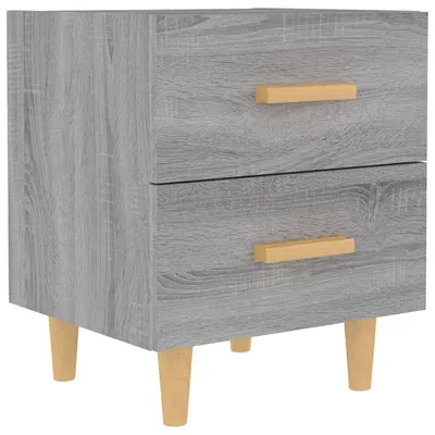 Imagen del producto de Mesita de noche gris sonoma 40x35x47,5 cm