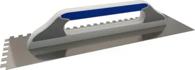 Produktbild von DEWEPRO Schweizer Glättekelle mit Zahnung 10x10 mm