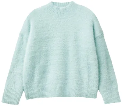 Productafbeelding van United Colors of Benetton, wollen trui met ronde hals, maat M/L, model 19bac200i. Trui voor meisjes