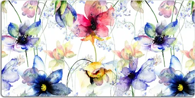 Produktbild von Schreibtischmatte Tischunterlage 90x45 cm Mauspad - Feldblumen