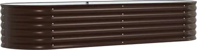 Immagine prodotto di vidaXL Letto rialzato marrone 240 x 80 x 44 cm acciaio
