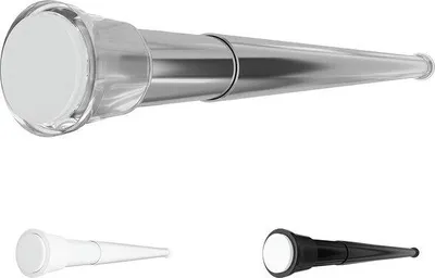 Immagine prodotto di Tenda da doccia telescopica in alluminio Ibenzoa®, 70–110 cm – regolabile, senza fori, con gommini antiscivolo