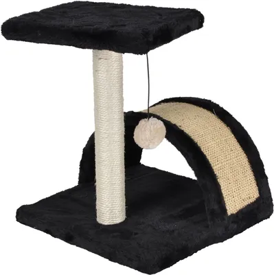 Obrázok produktu pre Škrabadlo pre mačky, 38 cm, čierne