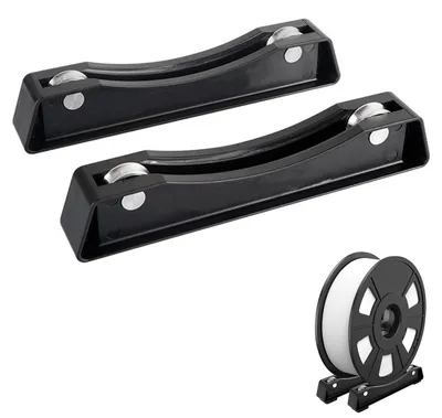 Spulenhalter für 3D-Drucker-Filament, 2 Stück, schwarz