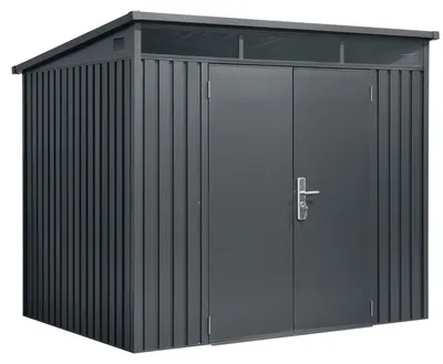 Produktbild von osoltus Metall Gerätehaus Geräteschuppen Pultdach Skylight  4 m²