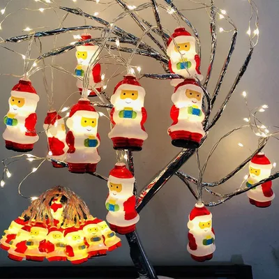 Lichtkette 2 m, 10 LEDs, warmweiß, batteriebetrieben, IP44